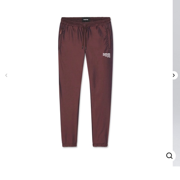 NWT Talentless Reflective Track Pant Joggers Copper Unisex Brown Sweatpants - Picture 3 of 10
